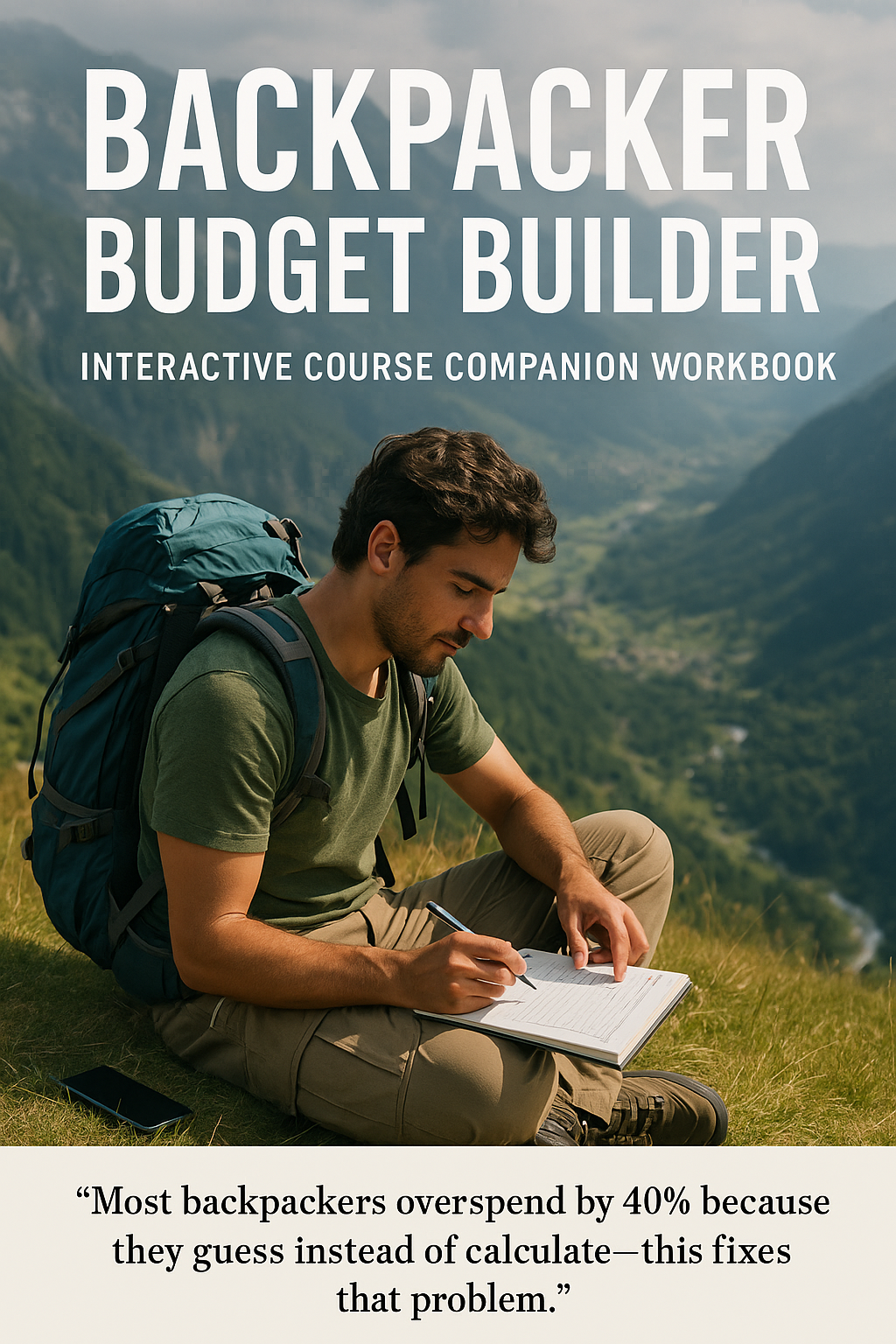 Backpacker Budget Builder: Interactive Course Companion Workbook digital guide cover