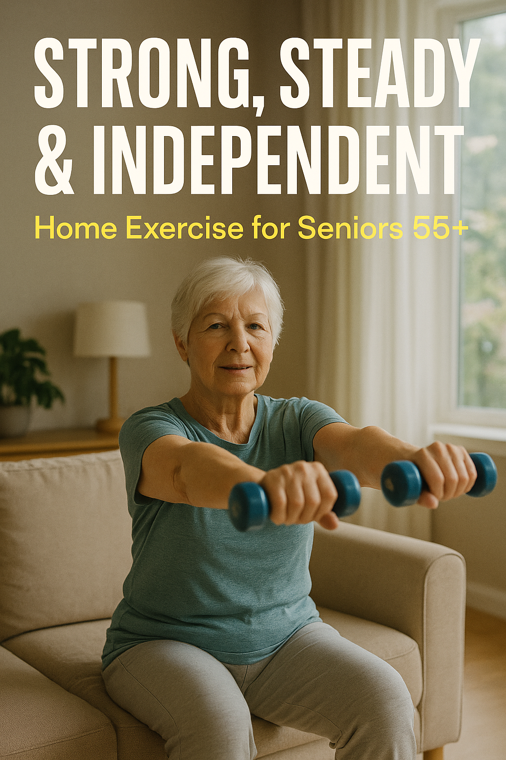Strong, Steady & Independent: Home Exercise for Seniors 55+ digital guide cover