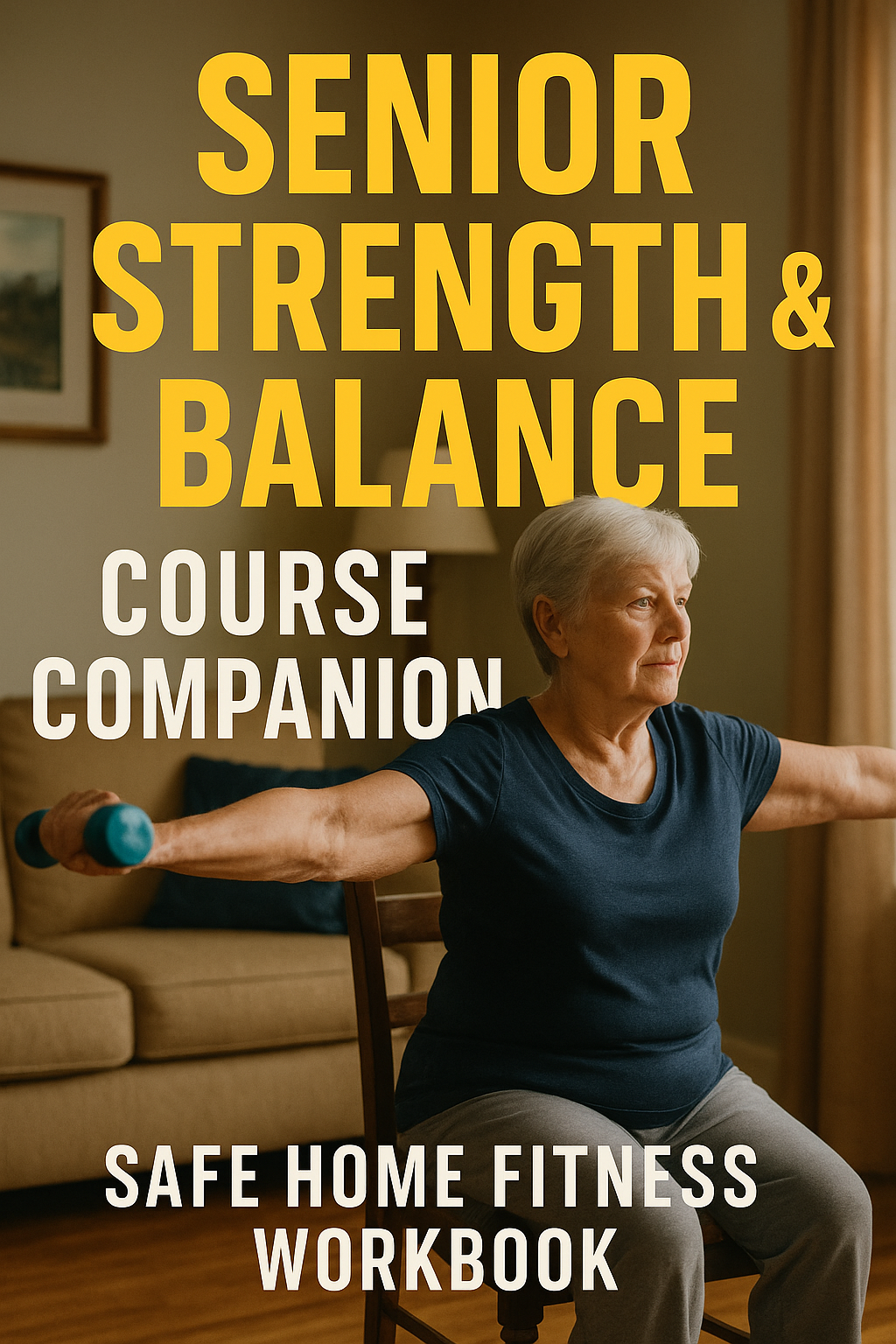 Senior Strength & Balance Course Companion: Safe Home Fitness Workbook digital guide cover