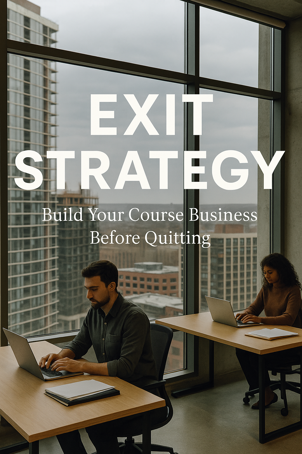 Exit Strategy: Build Your Course Business Before Quitting digital guide cover