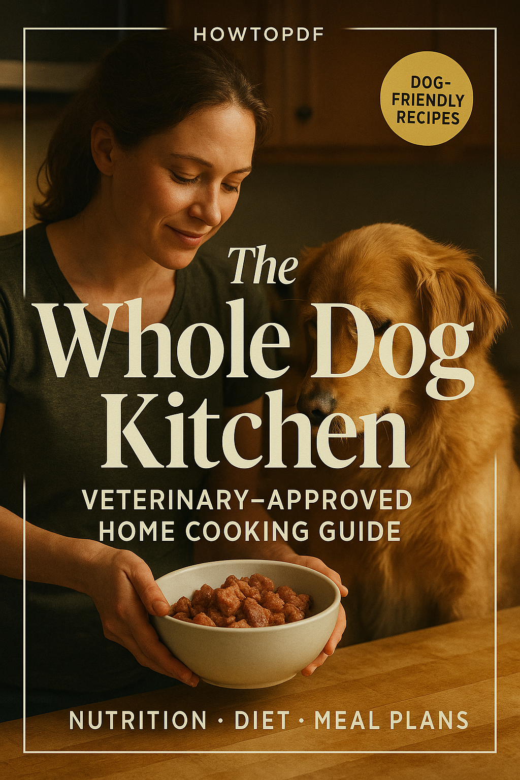 The Whole Dog Kitchen: Veterinary-Approved Home Cooking Guide digital guide cover