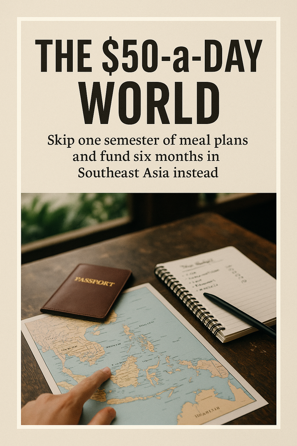 The $50-a-Day World digital guide cover