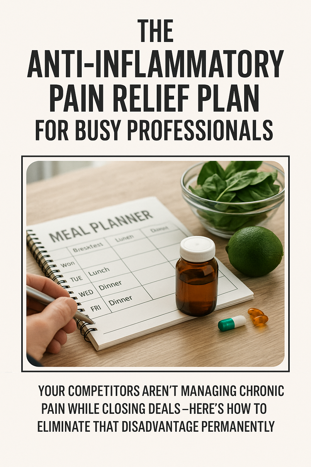 The Anti-Inflammatory Pain Relief Plan for Busy Professionals digital guide cover