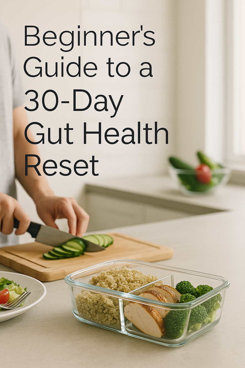 Beginner's Guide to a 30-Day Gut Health Reset digital guide cover