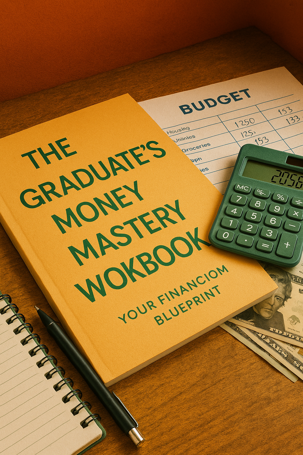 The Graduate's Money Mastery Workbook: Your Financial Freedom Blueprint digital guide cover