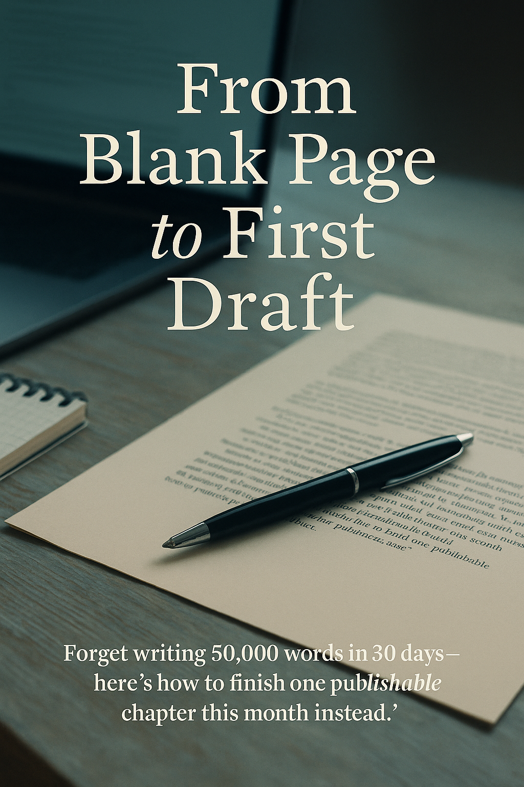 From Blank Page to First Draft digital guide cover