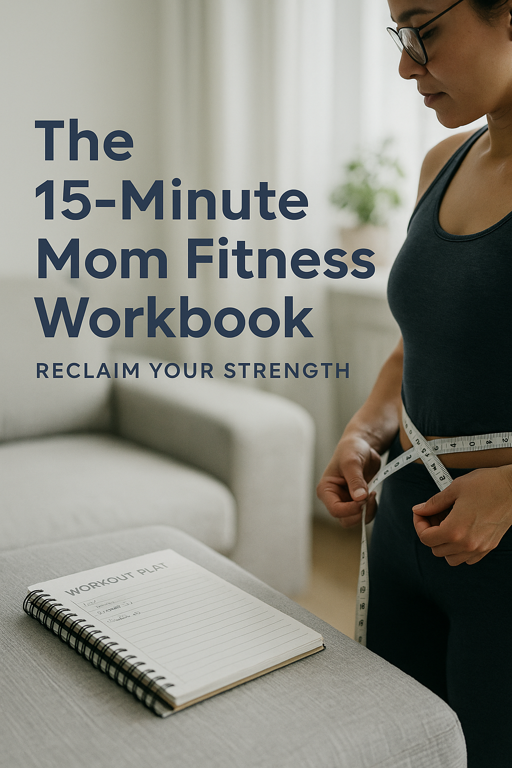 The 15-Minute Mom Fitness Workbook: Reclaim Your Strength digital guide cover
