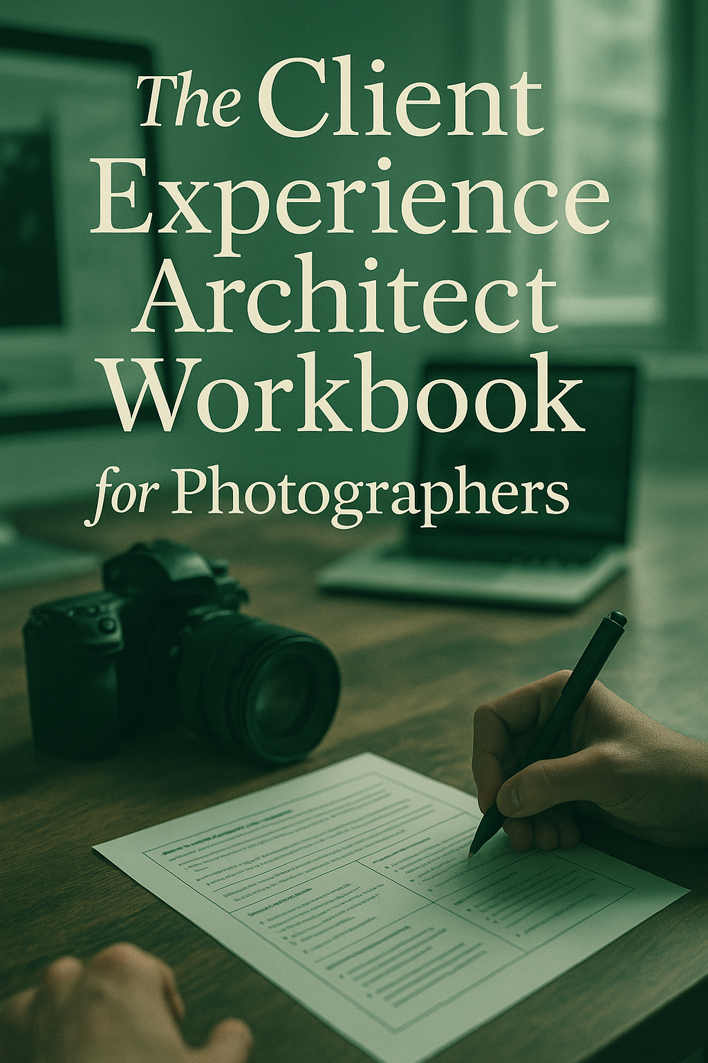 The Client Experience Architect Workbook for Photographers digital guide cover