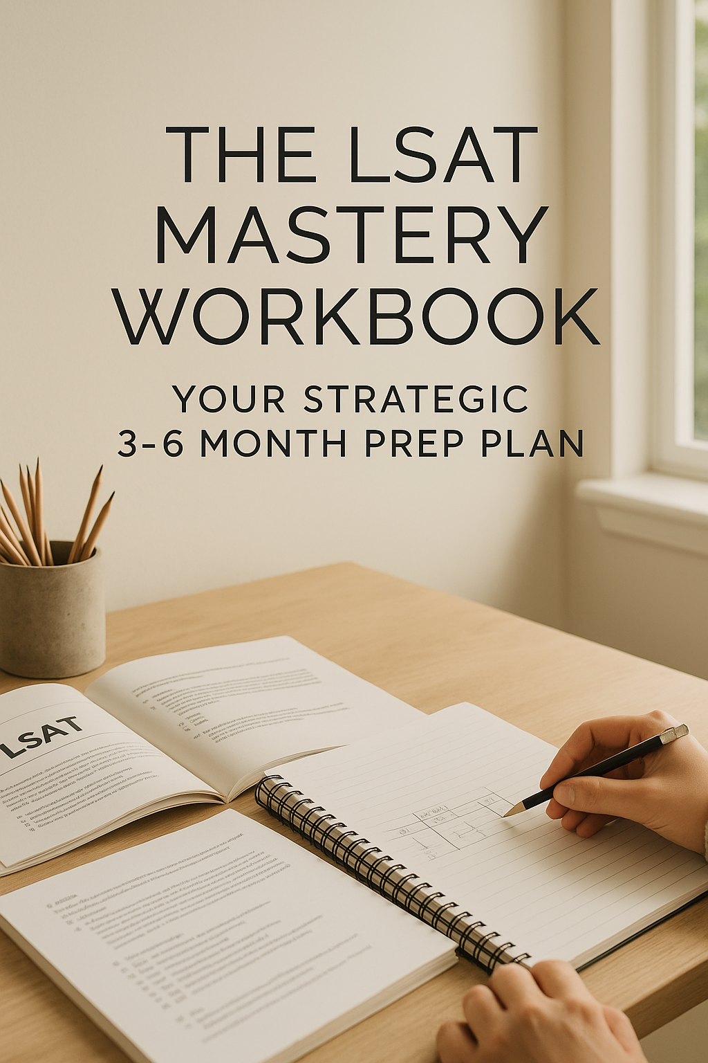 The LSAT Mastery Workbook: Your Strategic 3-6 Month Prep Plan digital guide cover