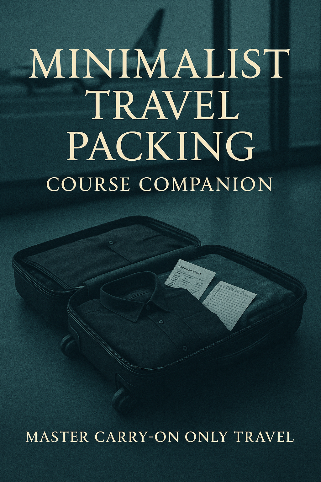 Minimalist Travel Packing Course Companion: Master Carry-On Only Travel digital guide cover