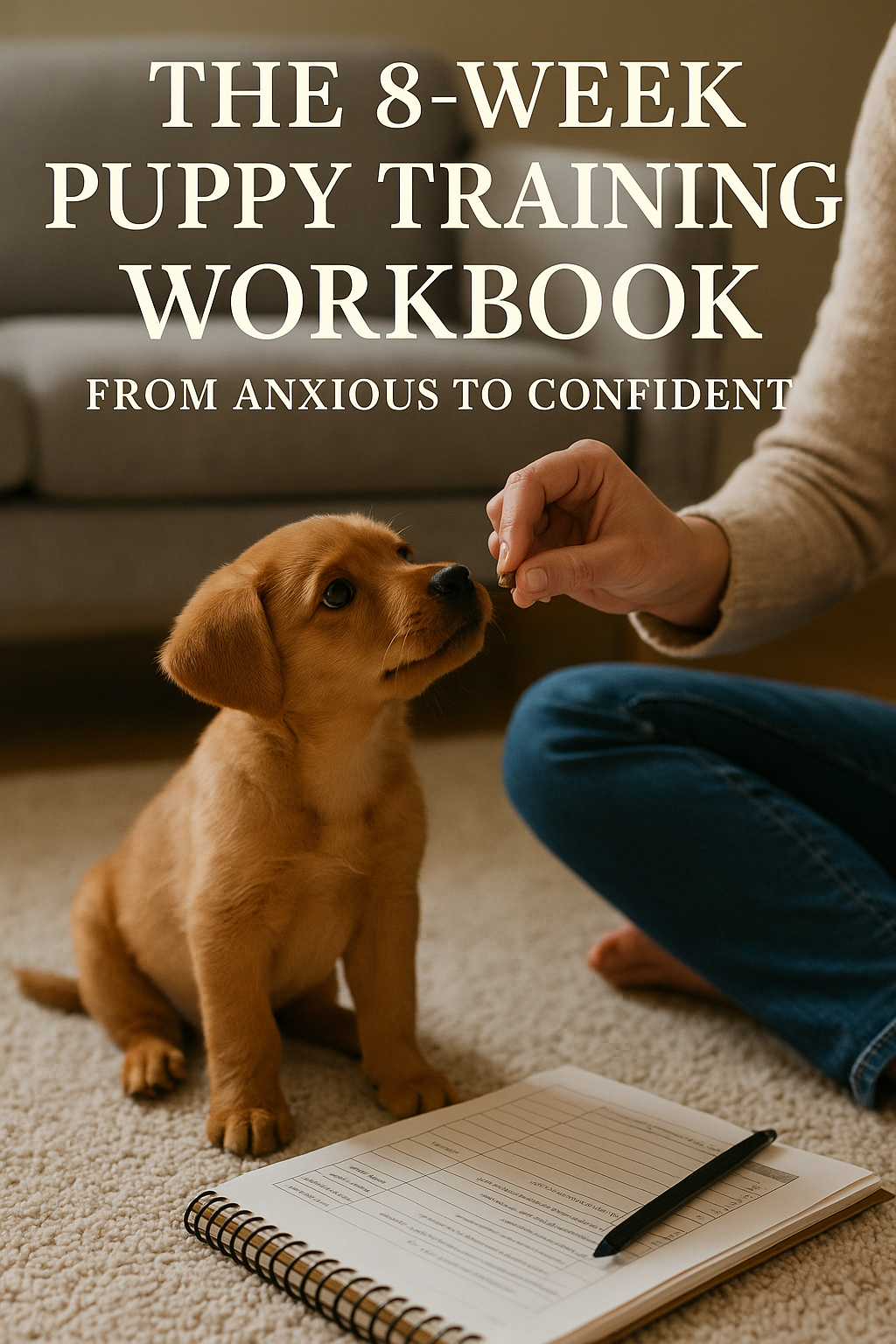 The 8-Week Puppy Training Workbook: From Anxious to Confident digital guide cover