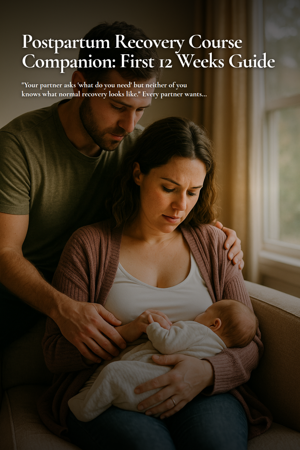 Postpartum Recovery Course Companion: First 12 Weeks Guide digital guide cover