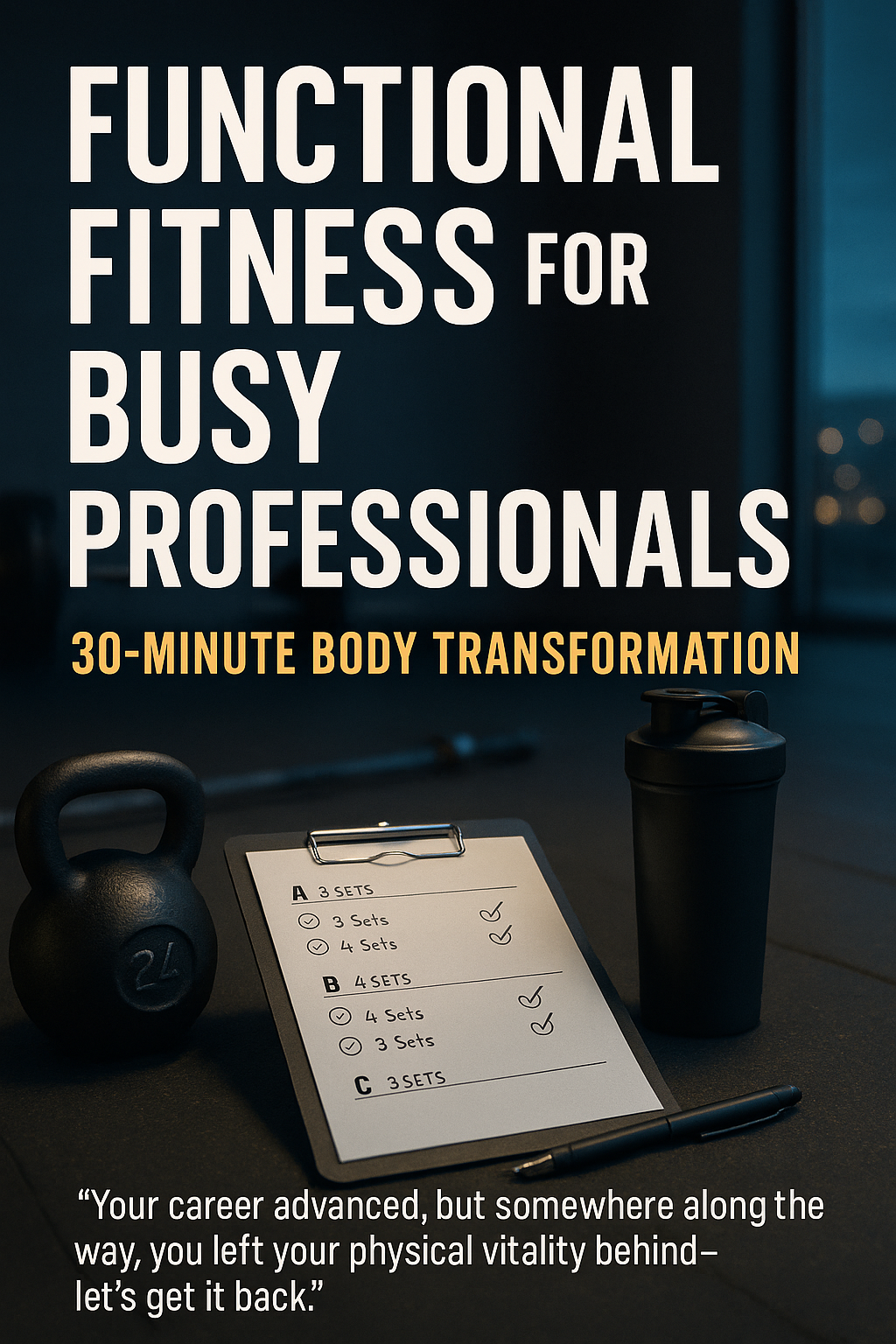 Functional Fitness for Busy Professionals: 30-Minute Body Transformation digital guide cover