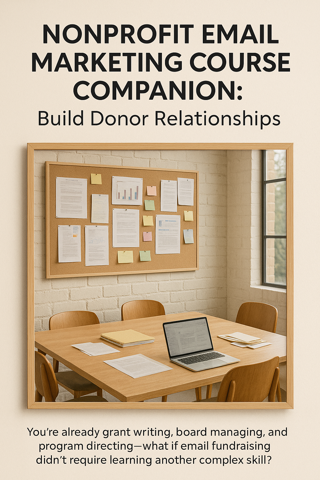 Nonprofit Email Marketing Course Companion: Build Donor Relationships digital guide cover