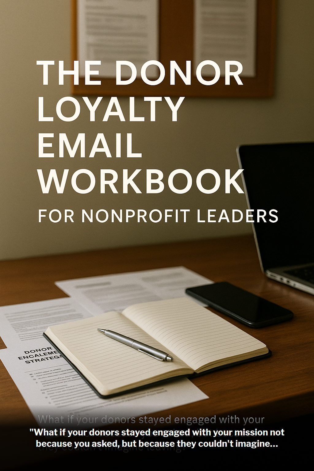 The Donor Loyalty Email Workbook for Nonprofit Leaders digital guide cover