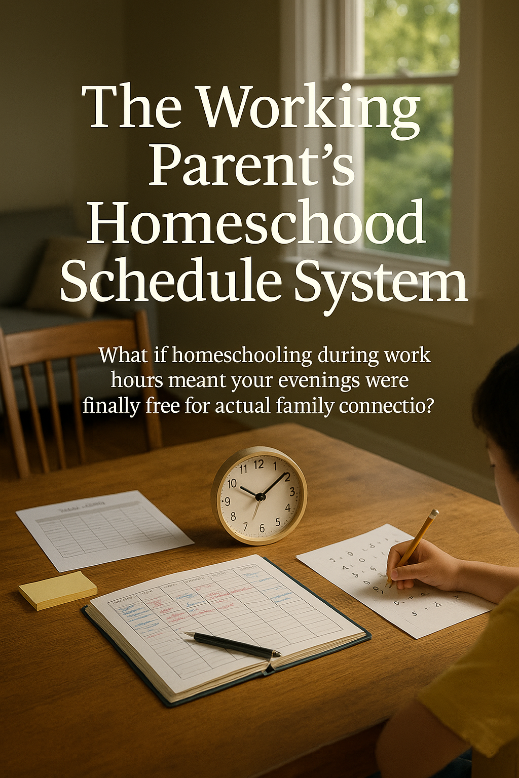 The Working Parent's Homeschool Schedule System digital guide cover