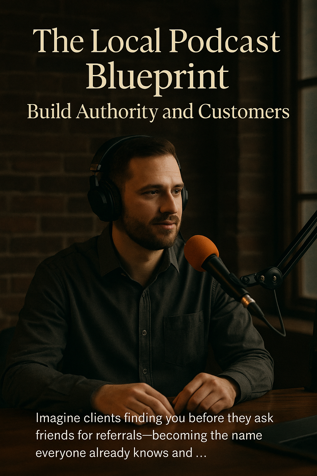 The Local Podcast Blueprint: Build Authority and Customers digital guide cover