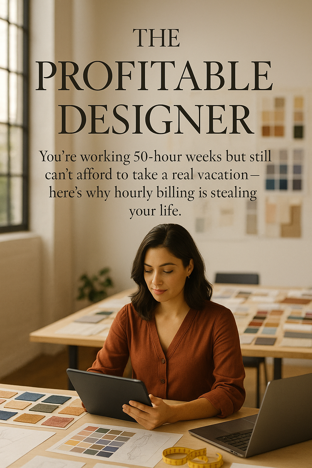 The Profitable Designer: Escape Hourly Rates and Build Sustainable Income digital guide cover
