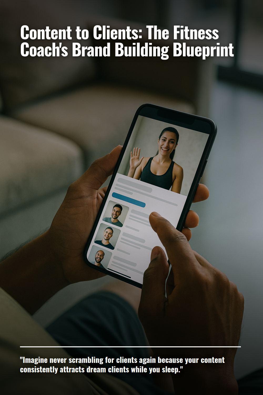 Content to Clients: The Fitness Coach's Brand Building Blueprint digital guide cover